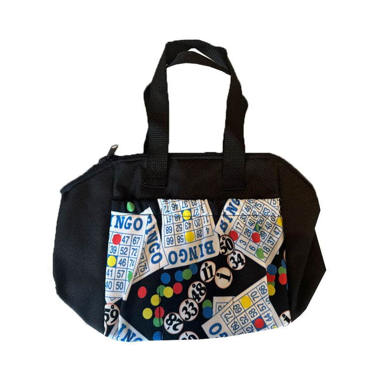 #1 Bingo Cards and Balls 6 Pocket Zipper Tote