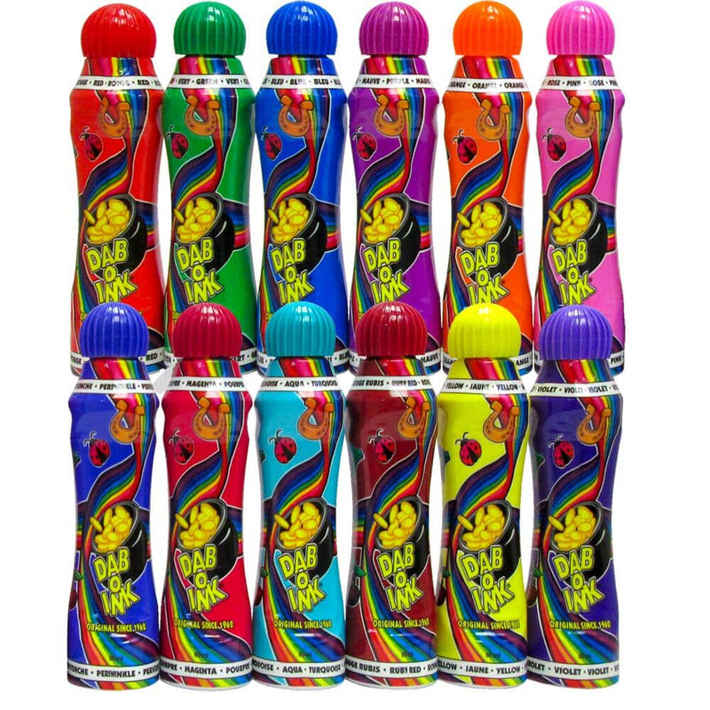 Dab-O-Ink Bingo Daubers (3 oz & 4 oz) - 12 Packs