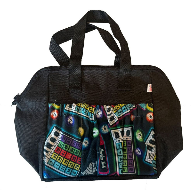 Bingo Cages 6 Pocket Zipper Tote