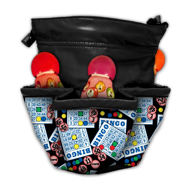 #1 Bingo Cards and Ball 5 Pocket Bingo Bag