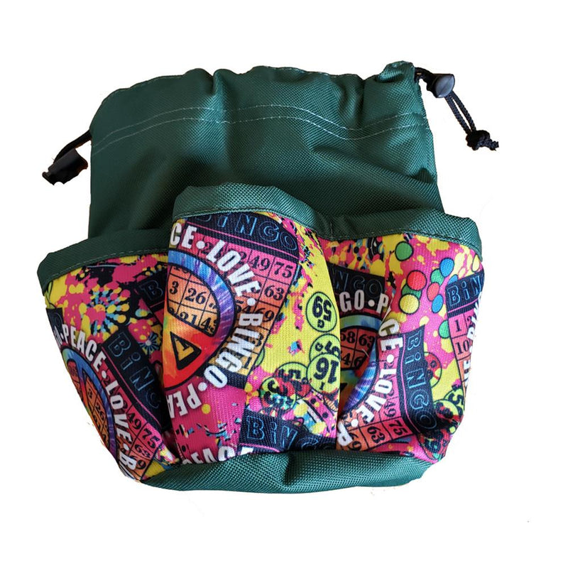 Peace, Love, Bingo 5 Pocket Bingo Bag