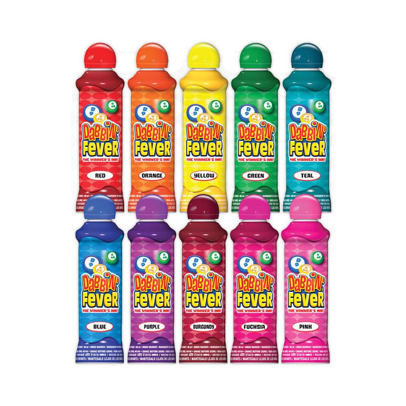 Dabbin Fever Bingo Dauber (3 oz & 4 oz) - 12 Packs