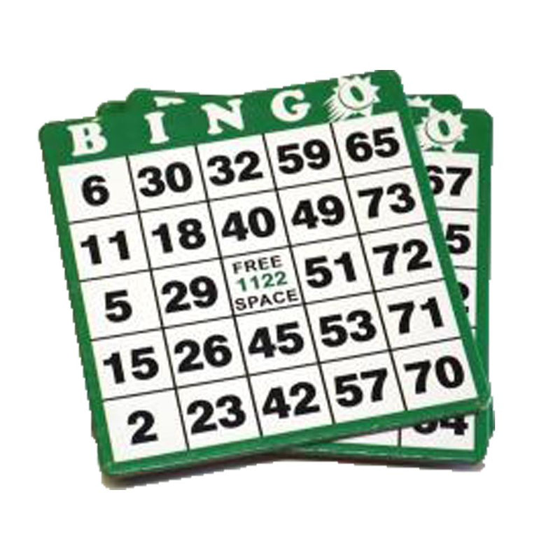 1on Bingo Hard Card - Green