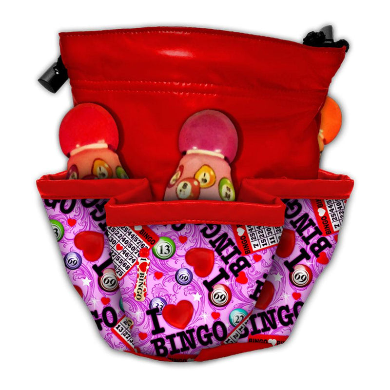 I Love Bingo 5 Pocket Bingo Bag