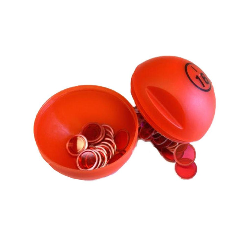 Bingo Ball Magnet with 100 Magnetic Chips