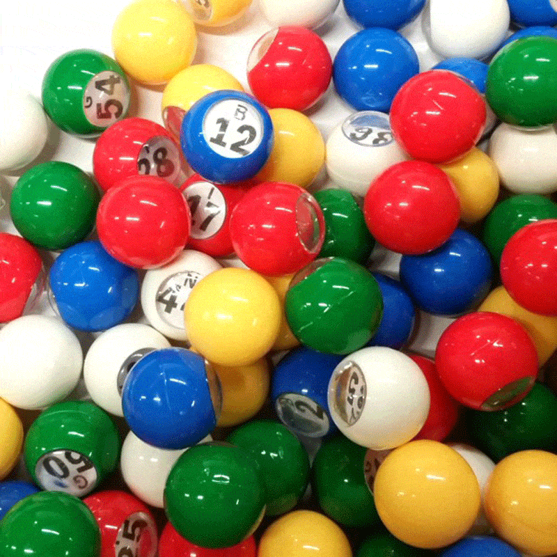 Medium Bingo Ball Set ( Approx. 7/8") - Mulitcolor
