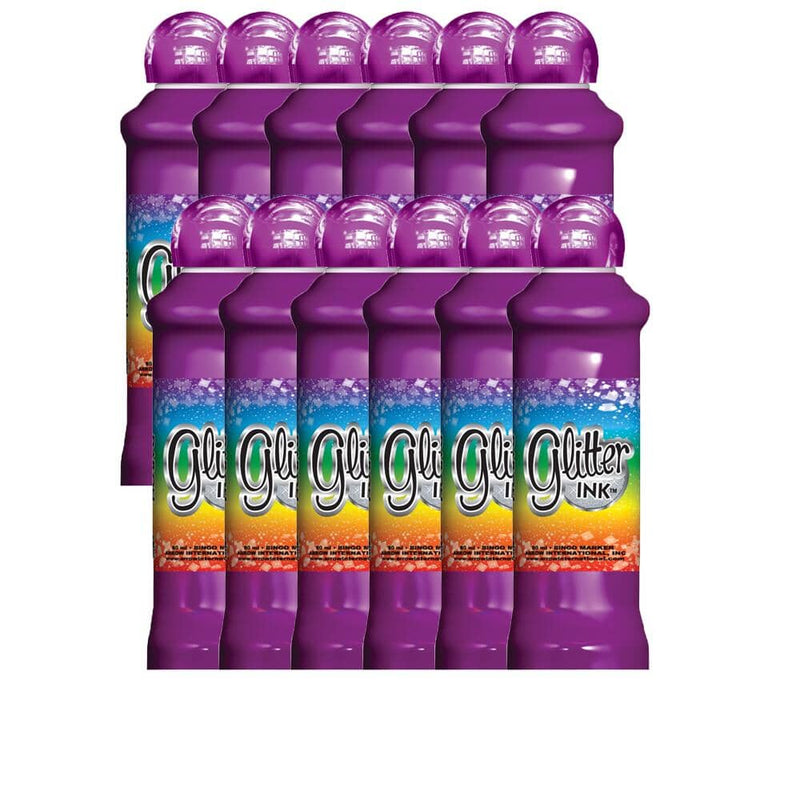 Glitter Ink Bingo Daubers (3 oz) - 12 Pack