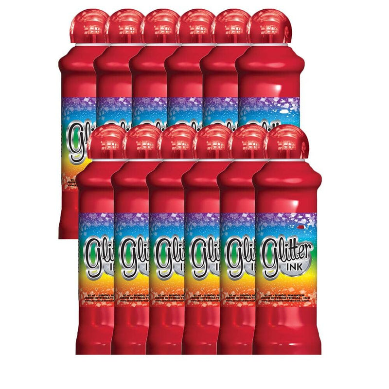 Glitter Ink Bingo Daubers (3 oz) - 12 Pack