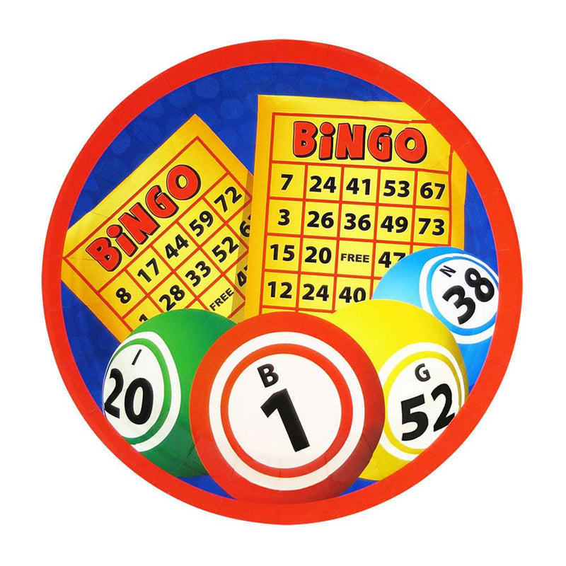 9" Bingo Dinner Plate (Pkg of 8)